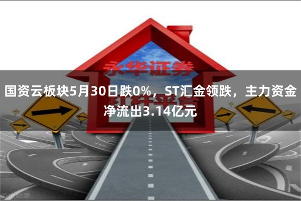 国资云板块5月30日跌0%，ST汇金领跌，主力资金净流出3.14亿元