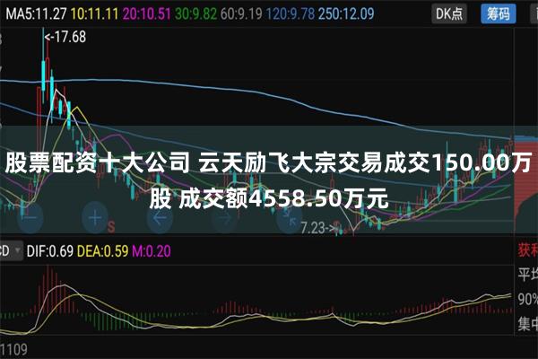 股票配资十大公司 云天励飞大宗交易成交150.00万股 成交额4558.50万元