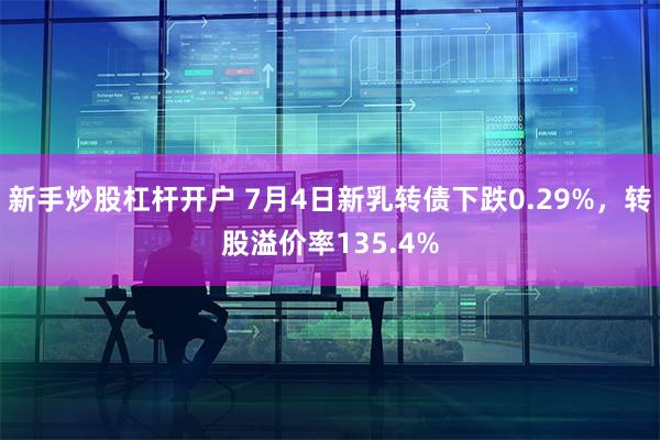 新手炒股杠杆开户 7月4日新乳转债下跌0.29%，转股溢价率135.4%