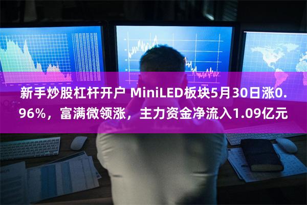 新手炒股杠杆开户 MiniLED板块5月30日涨0.96%，富满微领涨，主力资金净流入1.09亿元