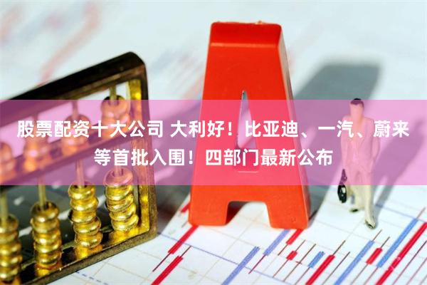 股票配资十大公司 大利好！比亚迪、一汽、蔚来等首批入围！四部门最新公布