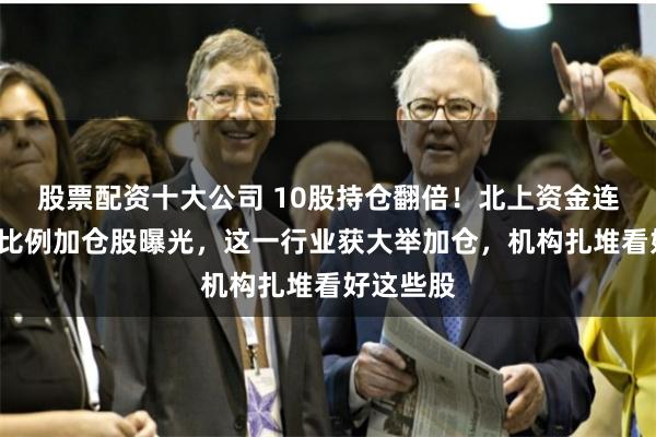 股票配资十大公司 10股持仓翻倍！北上资金连续8周大比例加仓股曝光，这一行业获大举加仓，机构扎堆看好这些股