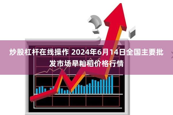 炒股杠杆在线操作 2024年6月14日全国主要批发市场早籼稻价格行情