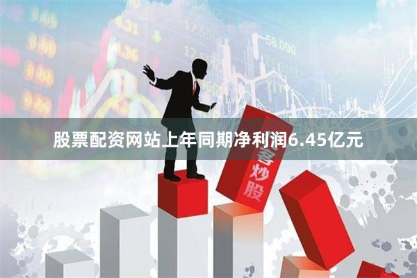 股票配资网站上年同期净利润6.45亿元